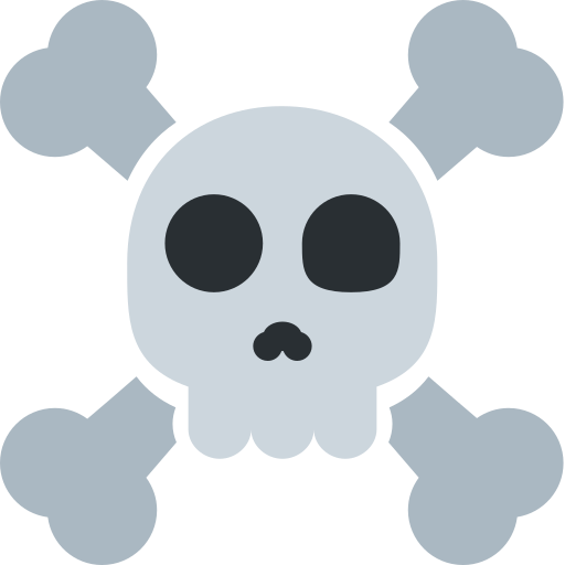 Skull and crossbones emoji